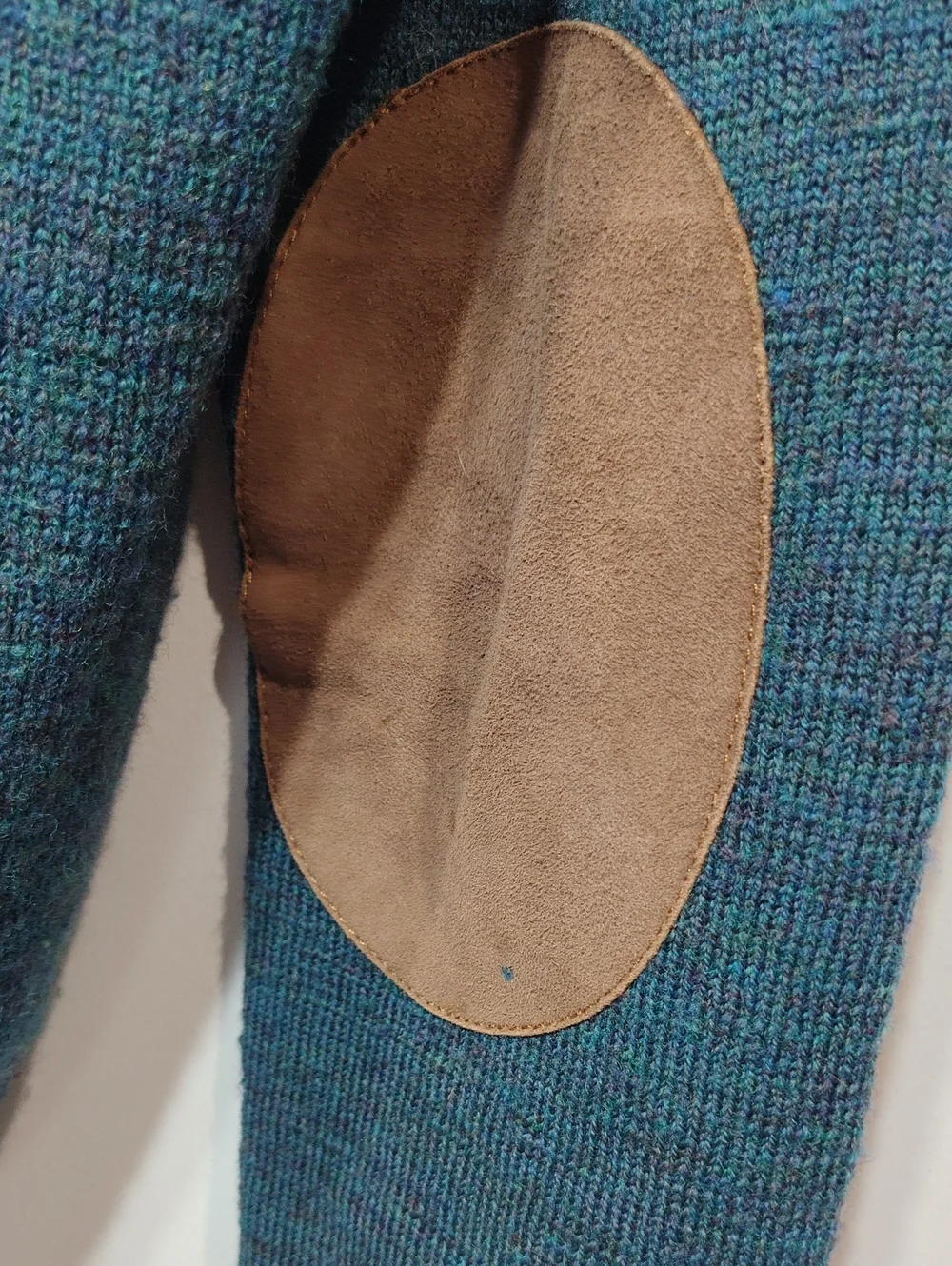 J. Crew Merino Wool Slim Shawl Collar Sweater Size Medium Elbow Patches